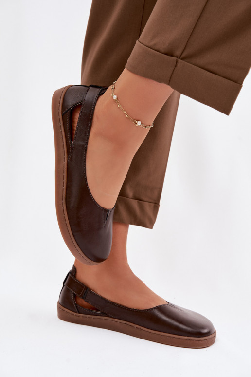 Bailarinas Barefoot Zazoo 10217 color chocolate