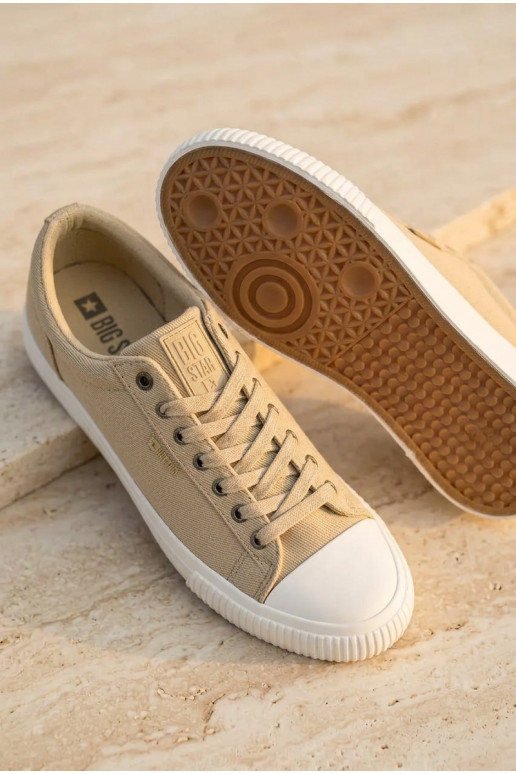 Zapatos informales bajos color arena para hombres