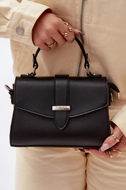 Tiene queno Cartero con tiras decorativas negro Belveta