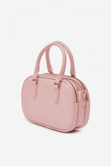 Tiene queno Typu Trompa Pequeño de cuero ecológico rosa Soraya 2