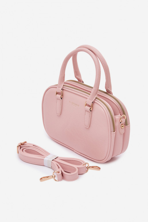 Tiene queno Typu Trompa Pequeño de cuero ecológico rosa Soraya