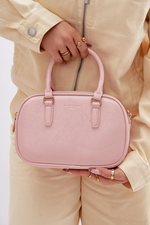 Tiene queno Typu Trompa Pequeño de cuero ecológico rosa Soraya