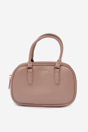 Tiene queno Typu Trompa Pequeño de cuero ecológico Oscurobeige Soraya