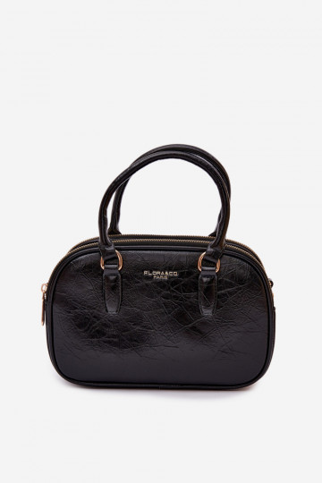 Bolso tipo maletero negro de cuero sintético Soraya