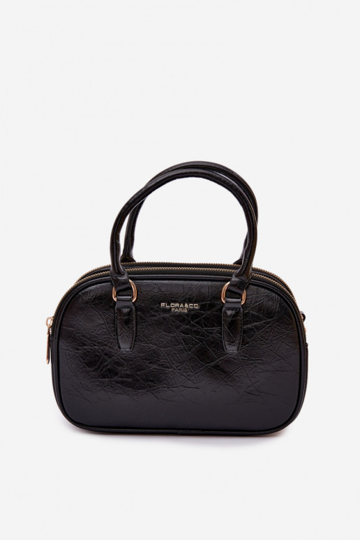 Tiene queno Typu Trompa Pequeño de cuero ecológico negro Soraya