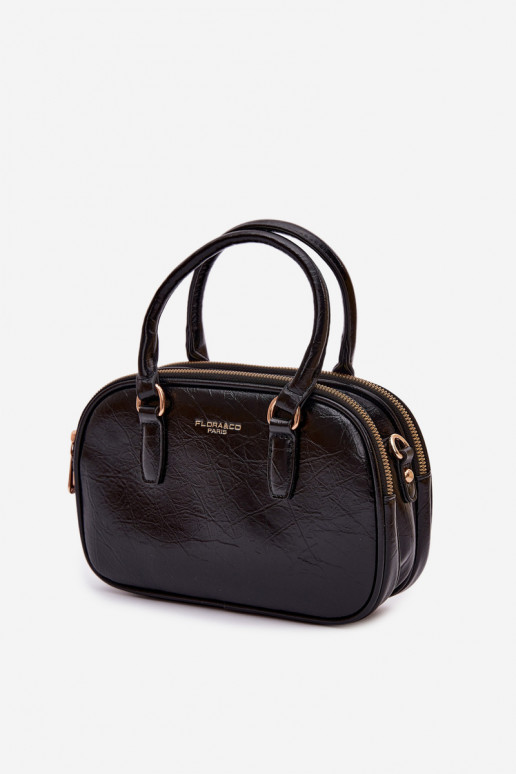 Tiene queno Typu Trompa Pequeño de cuero ecológico negro Soraya