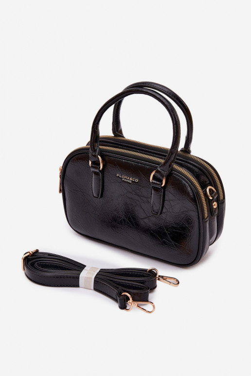 Tiene queno Typu Trompa Pequeño de cuero ecológico negro Soraya