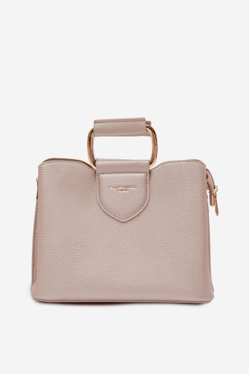 Tiene queno Trompa Pequeño de cuero ecológico color dorado Lorielle