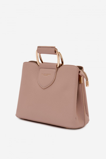 Tiene queno Trompa Pequeño de cuero ecológico Oscurobeige Lorielle 2