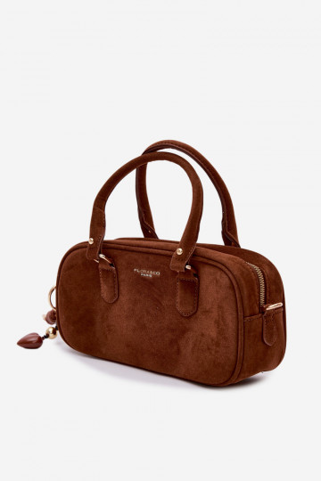 Bolso tipo maletero marrón de ante sintético Annelle 2