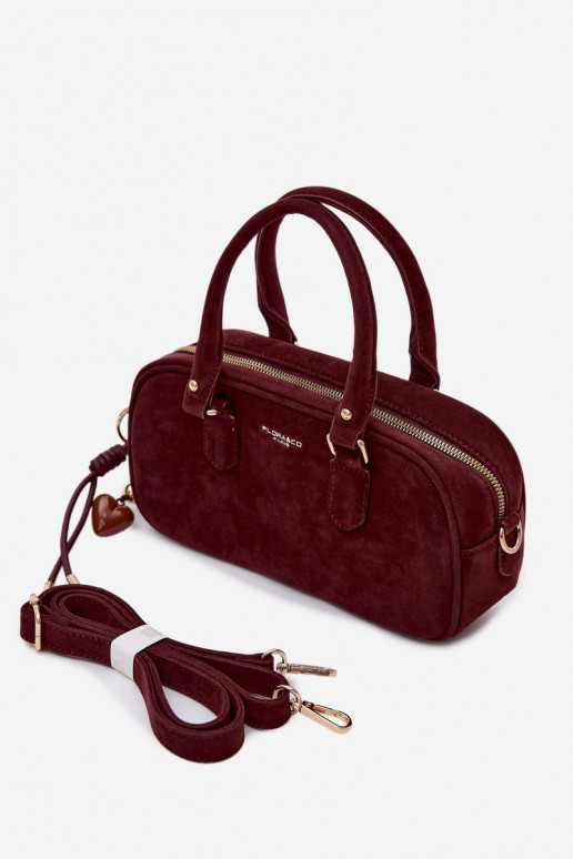 Tiene queno Typu Trompa Pequeñode gamuza ecológicau borgoña Annelle