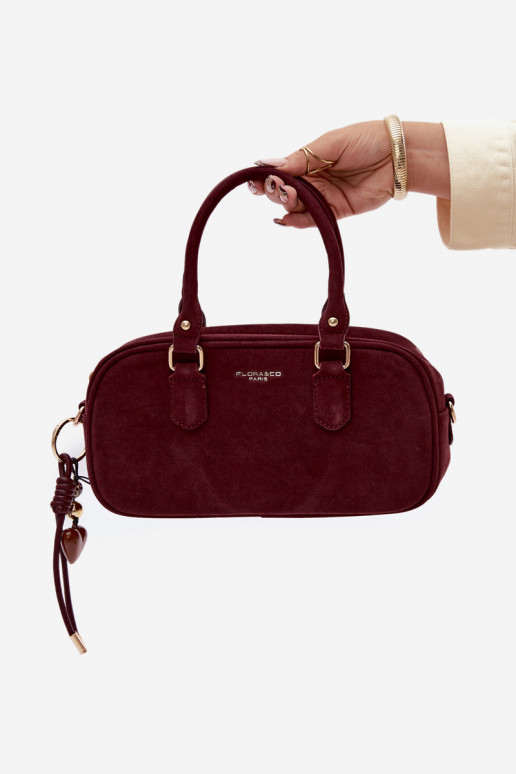 Tiene queno Typu Trompa Pequeñode gamuza ecológicau borgoña Annelle