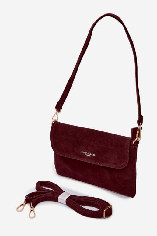 un bolso pequeñode gamuza ecológicau borgoña Lucelle