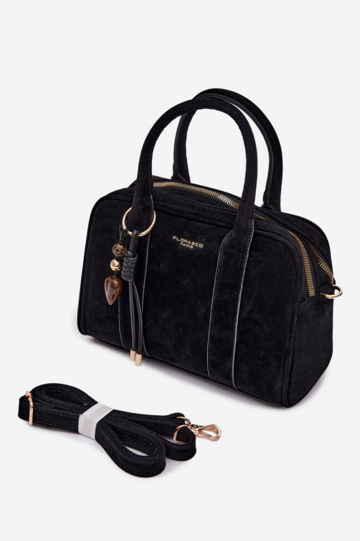 Tiene queno Typu Trompa de gamuza ecológicaoAaBrelokiem negro Sorielle