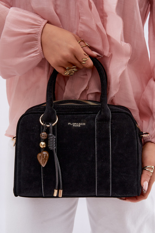 Tiene queno Typu Trompa de gamuza ecológicaoAaBrelokiem negro Sorielle