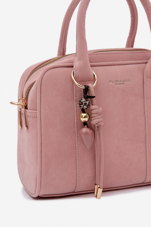 Tiene queno Typu Trompa de gamuza ecológicaoAaBrelokiem rosa Sorielle