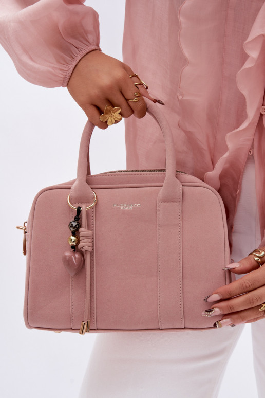 Tiene queno Typu Trompa de gamuza ecológicaoAaBrelokiem rosa Sorielle