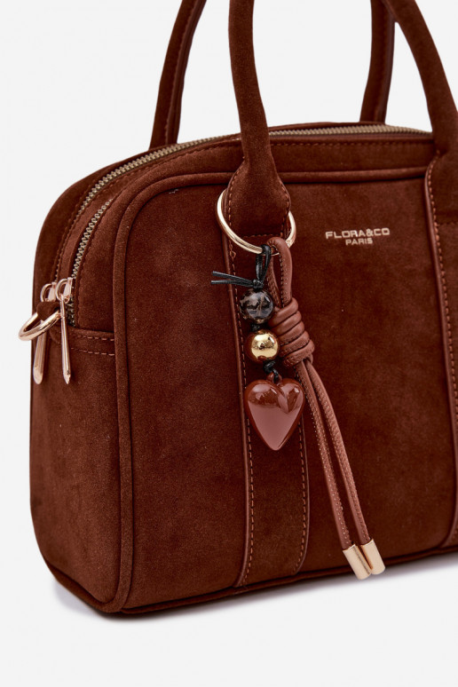 Tiene queno Typu Trompa de gamuza ecológicaoAaBrelokiem color marrón Sorielle