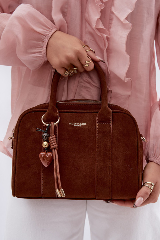 Tiene queno Typu Trompa de gamuza ecológicaoAaBrelokiem color marrón Sorielle