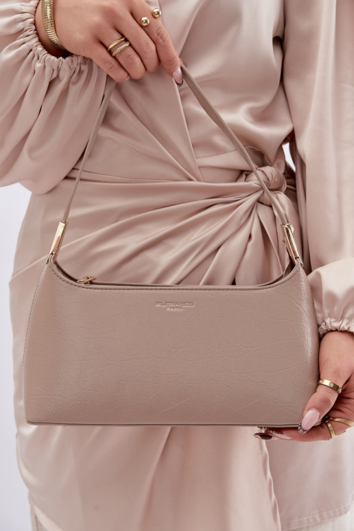 Tiene queno de cuero ecológico beige Tielle