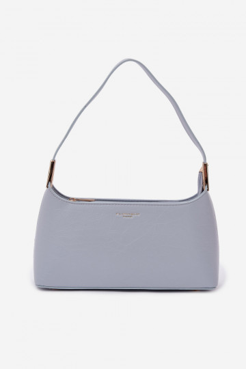 Bolso de piel sintética azul Tielle