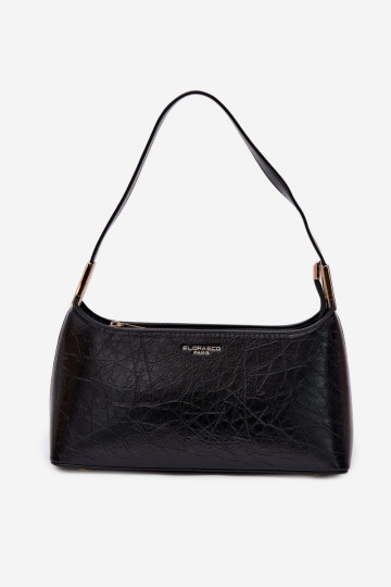 Bolso de piel sintética negro Tielle