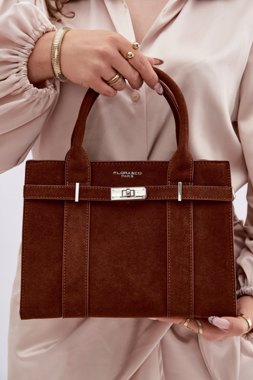 Tiene queno Typu TrompaImitacji de gamuzau color marrón Noressa