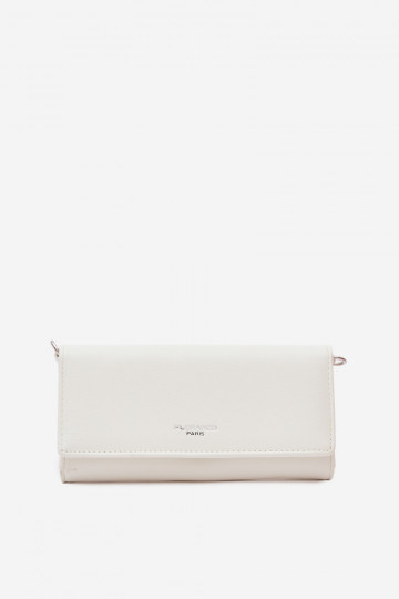 Billetera Tiene queno dos en uno con correas color marfil Suzette