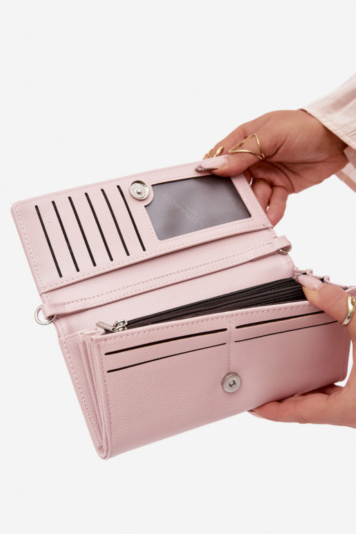 Billetera Tiene queno dos en uno con correas rosa Suzette