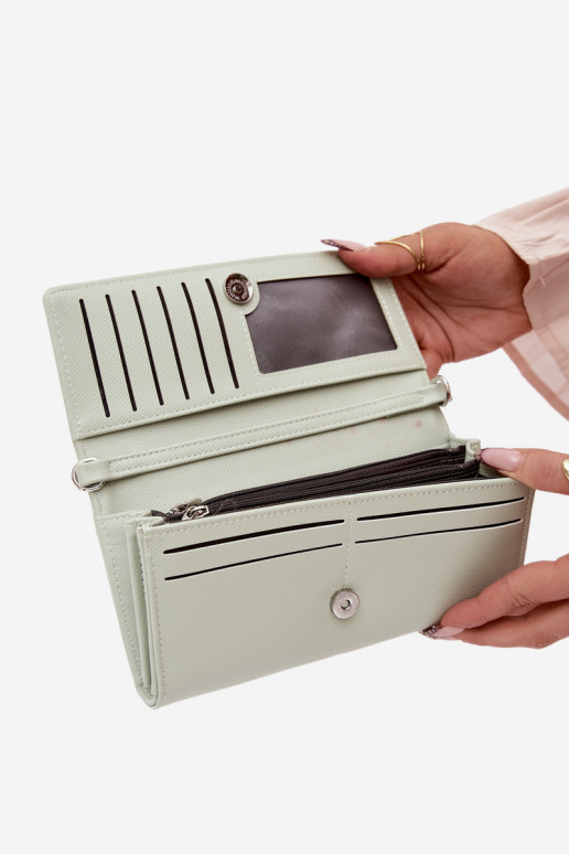 Billetera Tiene queno dos en uno con correas color menta Suzette