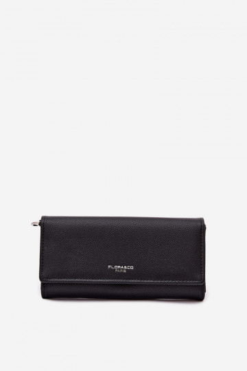 Cartera bolso dos en uno con correas color negro Suzette