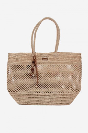 Trenzado Bolso/bolso Comprador GrandeBrelokiem Brillantementebeige Lucette