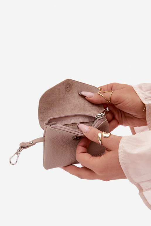 Portmonetka Femenino de cuero ecológico color marfil Calienne