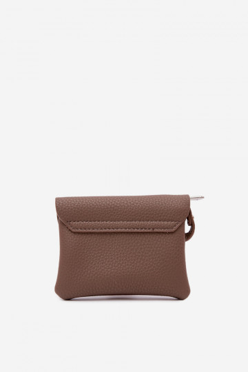 Portmonetka Femenino de cuero ecológico Oscurobeige Calienne 2