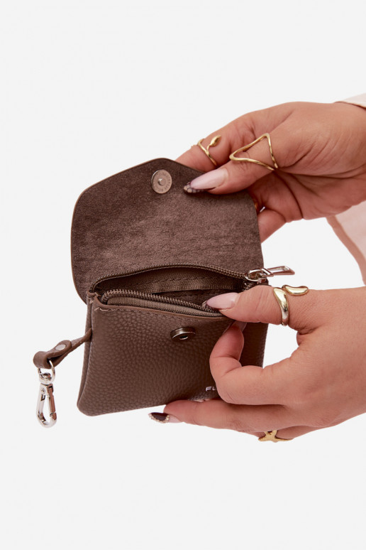 Portmonetka Femenino de cuero ecológico Oscurobeige Calienne