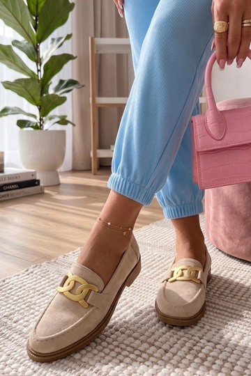 Mocasines color arena con...