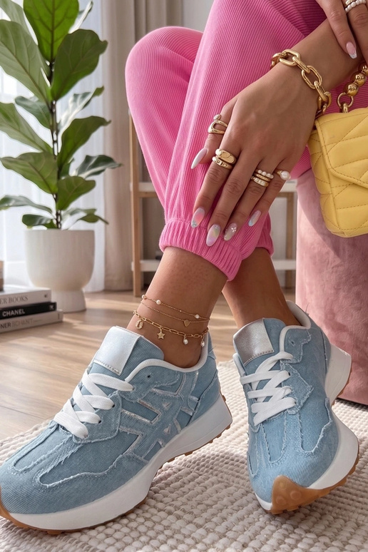 Zapatillas de mezclilla en plataforma Constanza