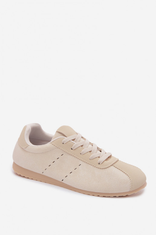 Zapatillas de color marfil para mujer de ante sintético Melvelin
