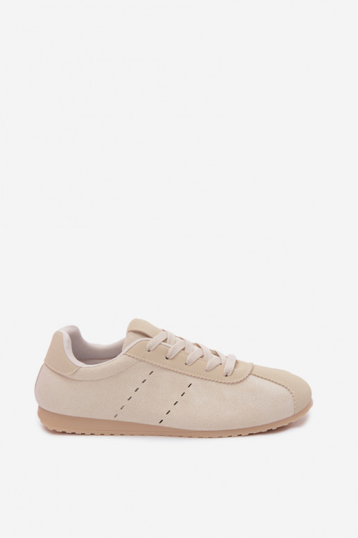 Zapatillas de color marfil para mujer de ante sintético Melvelin