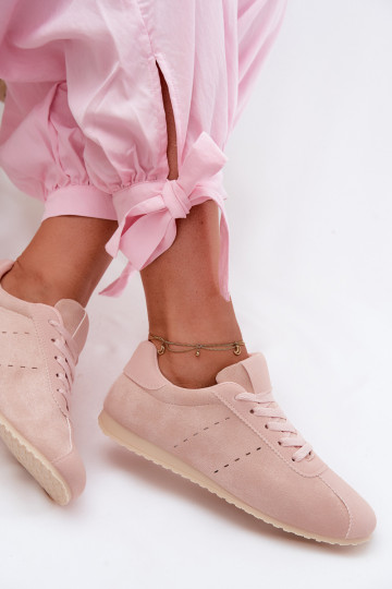 Zapatillas rosas para mujer de ante sintético Melvelin