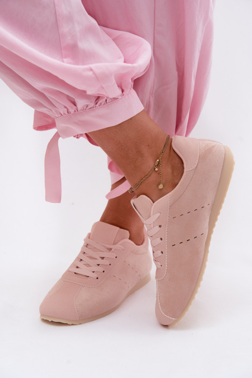 Zapatillas rosas para mujer de ante sintético Melvelin