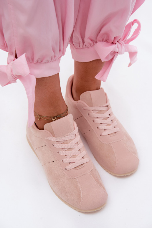 Zapatillas rosas para mujer de ante sintético Melvelin