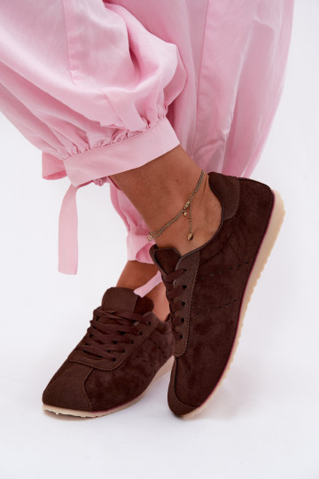 Zapatillas marrones para mujer de ante sintético Melvelin 2