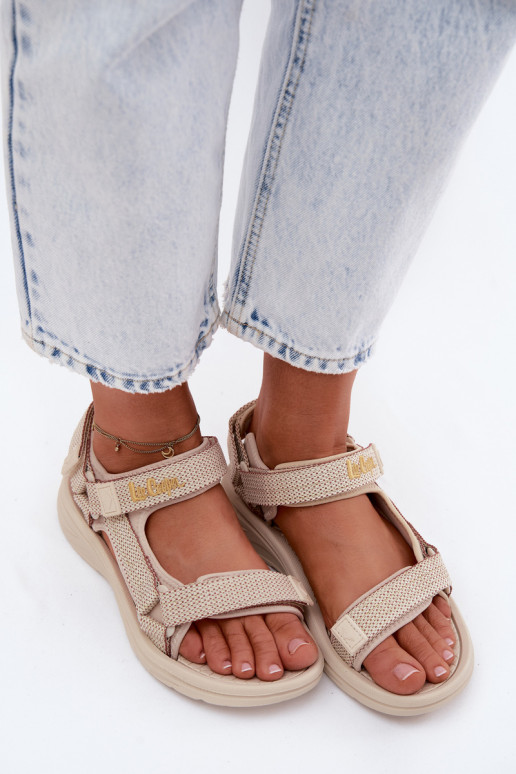 Sandalias de mujer color arena Lee Cooper LCIN-26-34-4431L