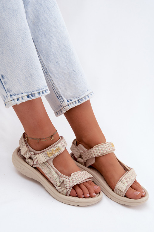Sandalias de mujer color arena Lee Cooper LCIN-26-34-4431L