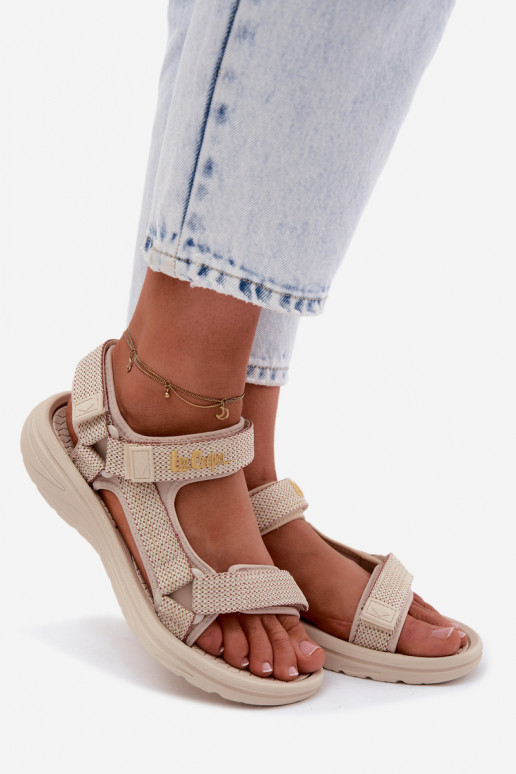 Sandalias de mujer color arena Lee Cooper LCIN-26-34-4431L