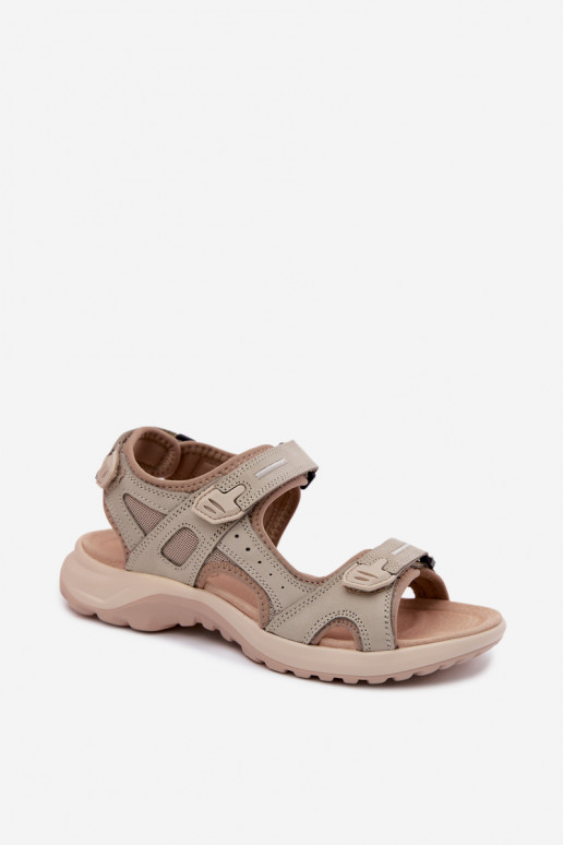 Sandalias de mujer color arena de estilo deportivo Morenia