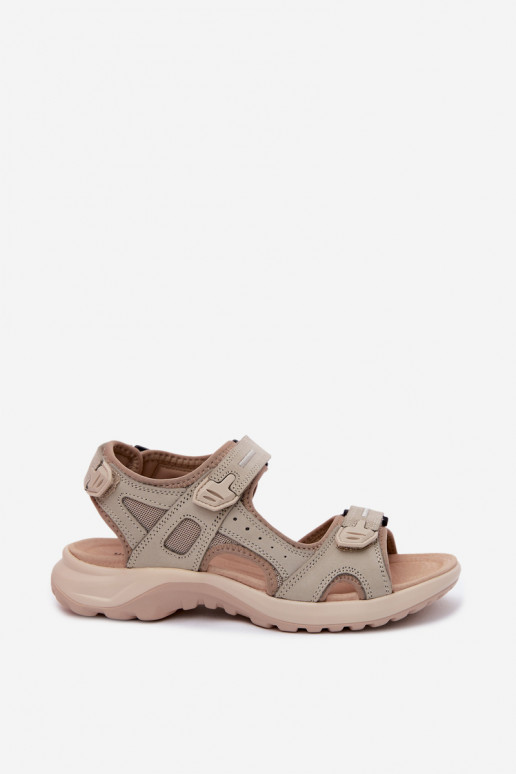Sandalias de mujer color arena de estilo deportivo Morenia