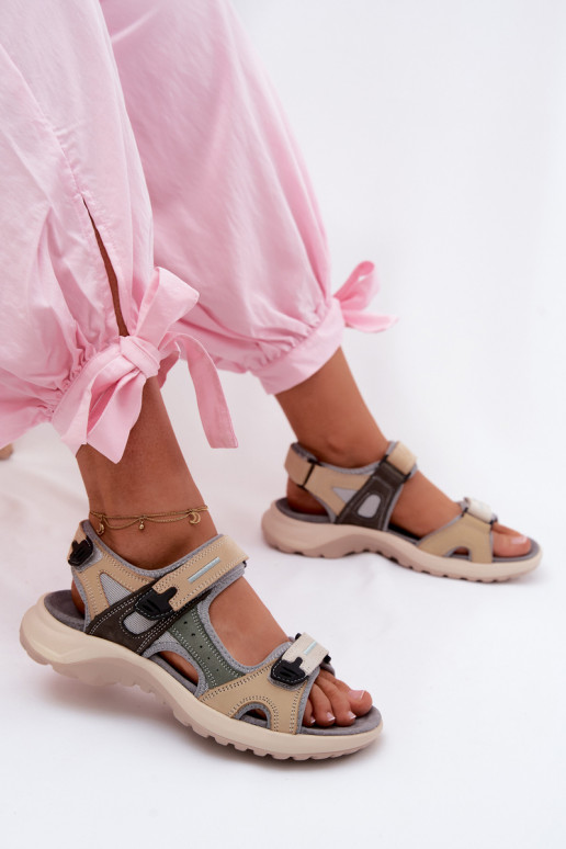 Sandalias de mujer grises de estilo deportivo Morenia