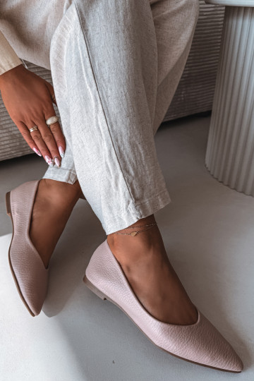 Bailarinas de piel sintética color rosa Nelisa 2